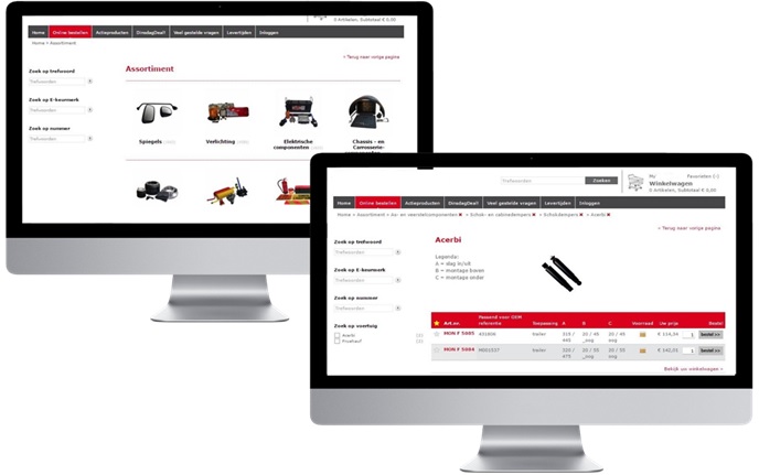 Webshop for Automotive Parts